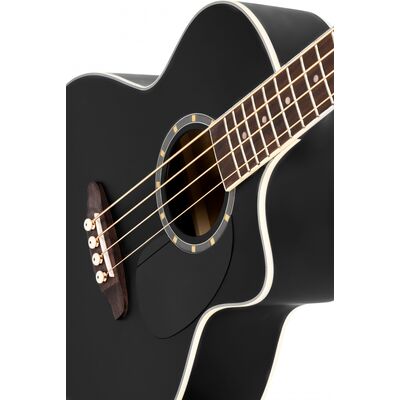 Ortega D7CE-SBK-4 elektro-akusztikus basszusgitár
