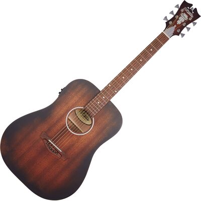 D'Angelico Premier Lexington LS Aged Mahogany elektro-akusztikus gitár