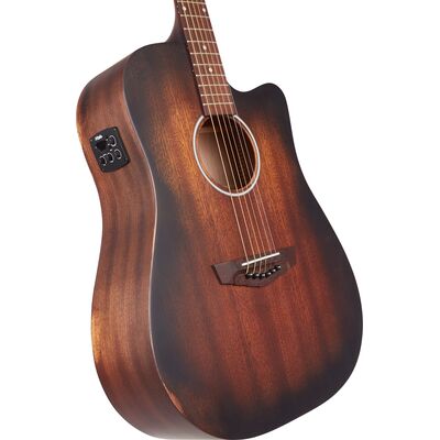 D'Angelico Premier Bowery LS Aged Mahogany elektro-akusztikus gitár