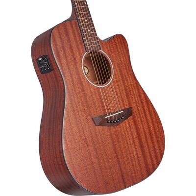 D'Angelico Premier Bowery LS Mahogany Satin elektro-akusztikus gitár