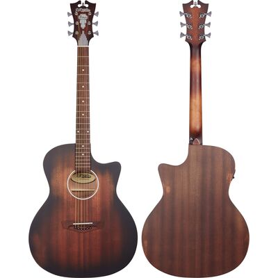 D'Angelico Premier Gramercy LS Aged Mahogany elektro-akusztikus gitár