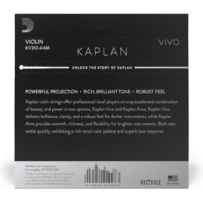D'Addario Kaplan KV310-4/4M Vivo Violin hegedű húrkészlet