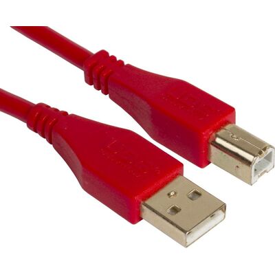 UDG Ultimate Audio Cable A-B piros 3 m USB kábel