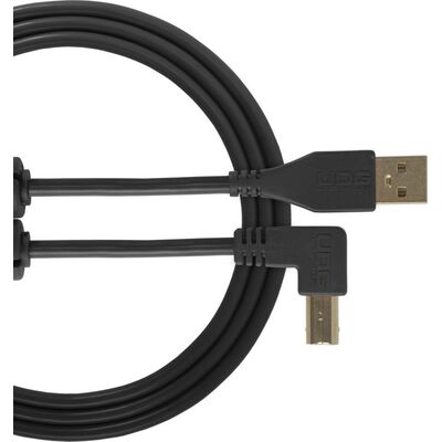 UDG Ultimate Audio Cable A-B Angled fekete 1 m USB kábel