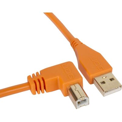 UDG Ultimate Audio Cable A-B Angled narancs 3 m USB kábel