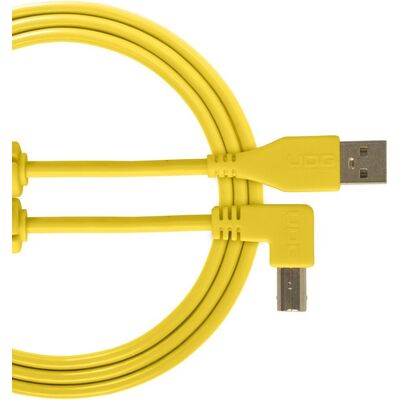 UDG Ultimate Audio Cable A-B Angled sárga 3 m USB kábel