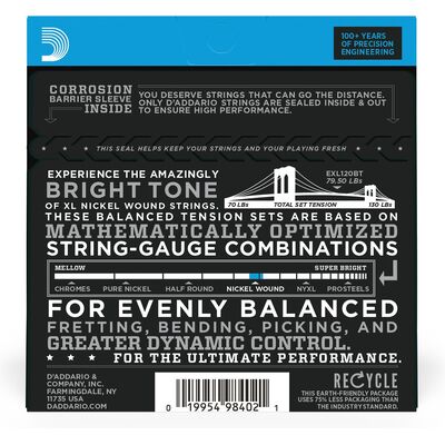 D'Addario EXL115BT Nickel Wound 11-50 elektromos gitárhúr