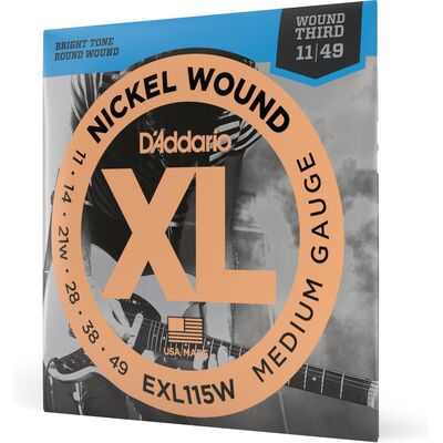 D'Addario EXL115W Nickel Wound 11-48 elektromos gitárhúr