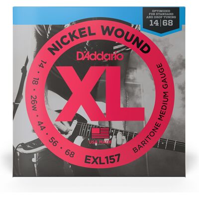 D'Addario EXL157 Nickel Wound 14-68 elektromos gitárhúr