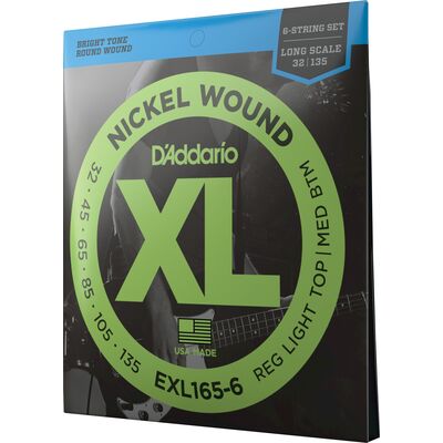 D'Addario EXL165-6 Nickel Wound 32-135 basszusgitárhúr