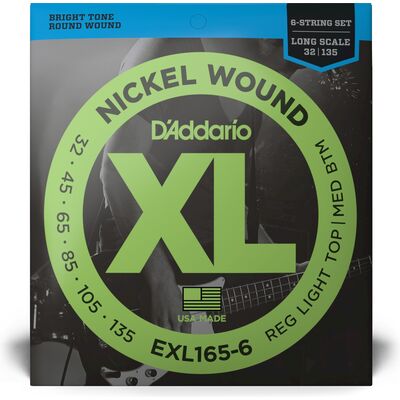 D'Addario EXL165-6 Nickel Wound 32-135 basszusgitárhúr