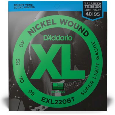 D'Addario EXL220BT Nickel Wound 40-95 basszus gitárhúr