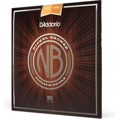 D'Addario NB1256 Nickel Bronze 12-56 akusztikus gitárhúr