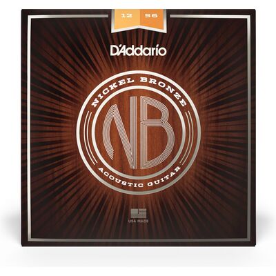 D'Addario NB1256 Nickel Bronze 12-56 akusztikus gitárhúr