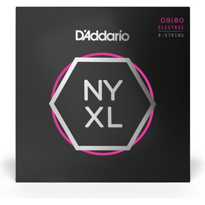 D'Addario NYXL0980 Nickel Wound 09-80 elektromos gitárhúr