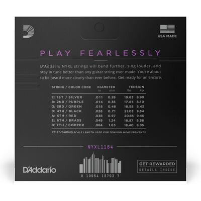 D'Addario NYXL1164 Nickel Wound 11-64 elektromos gitárhúr