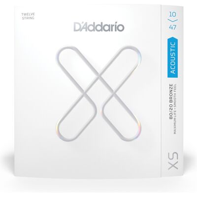 D'Addario XSABR1047-12 Coated Bronze 10-47 12-húros akusztikus gitárhúr