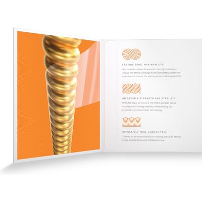 D'Addario XSABR1047 Coated Bronze 10-47 akusztikus gitárhúr
