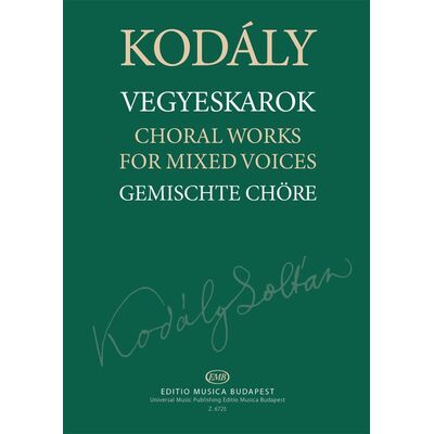 Vegyeskarok (Kodály) - kotta