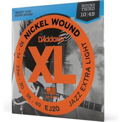 D'Addario EJ20 Wound G 10-49 elektromos gitárhúr