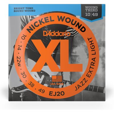 D'Addario EJ20 Wound G 10-49 elektromos gitárhúr
