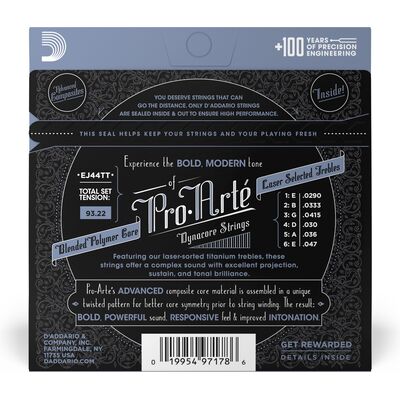 D'Addario EJ44TT Extra Hard Tension klasszikus gitárhúr