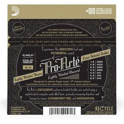 D'Addario EJ45LP Normal Tension klasszikus gitárhúr