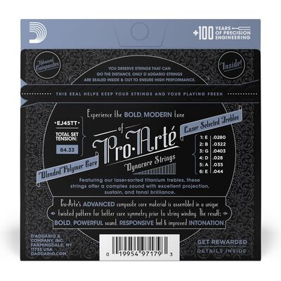 D'Addario EJ45TT Normal Tension klasszikus gitárhúr