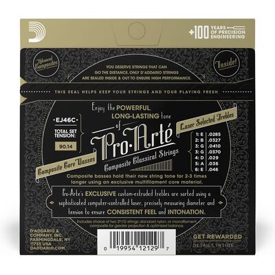 D'Addario EJ46C Hard Tension klasszikus gitárhúr