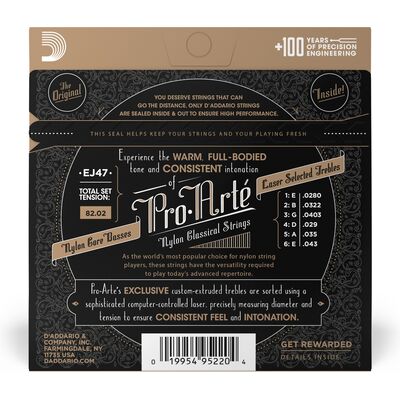 D'Addario EJ47 80/20-as bronz klasszikus gitárhúr