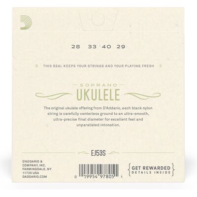 D'Addario EJ53S szoprán ukulele húr