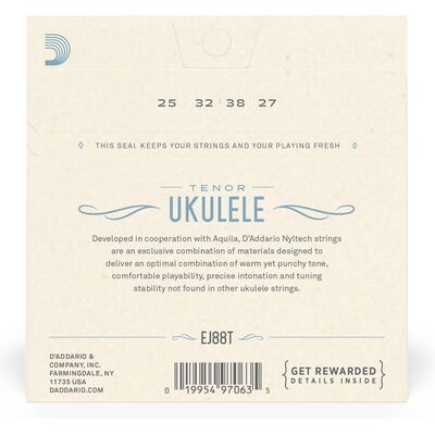D'Addario EJ88T tenor ukulele húr