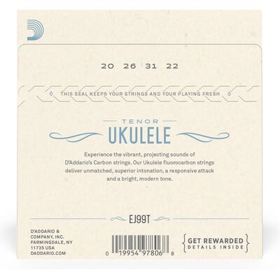 D'Addario EJ99T tenor ukulele húr