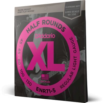 D'Addario ENR71-5 Half-Round 45-130 basszus gitárhúr