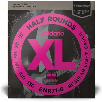 D'Addario ENR71-6 Half-Round 30-130 basszus gitárhúr