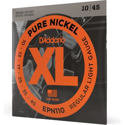 D'Addario EPN110 Pure Nickel 10-45 elektromos gitárhúr