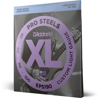 D'Addario EPS190 ProSteels 40-100 basszus gitárhúr