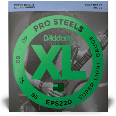 D'Addario EPS220 ProSteels 40-95 basszus gitárhúr