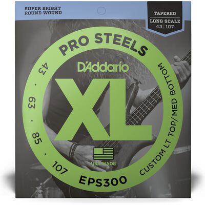 D'Addario EPS300 ProSteels 43-107 basszus gitárhúr