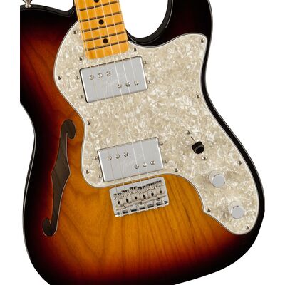 Fender American Vintage II 1972 Telecaster Thinline MN 3-Color Sunburst elektromos gitár
