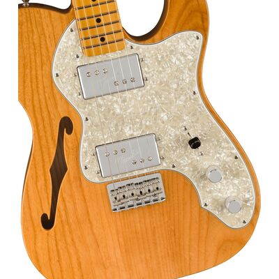 Fender American Vintage II 1972 Telecaster Thinline MN Aged Natural elektromos gitár