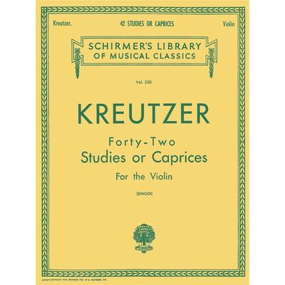 Forty-Two Studies or Caprices for the violin (Kreutzer) - kotta