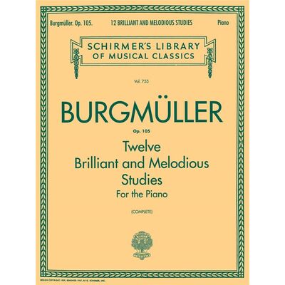 12 Brilliant and melodious studies for the piano (Burgmüller)  - kotta