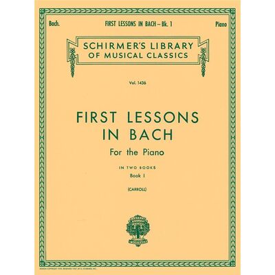 1st lessons in Bach Piano - kotta