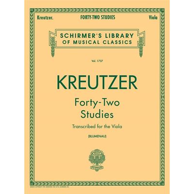42 Studies Transcribed for the Viola (Kreutzer) - kotta