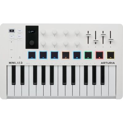 Arturia MiniLab 3 White USB MIDI kontroller billentyűzet