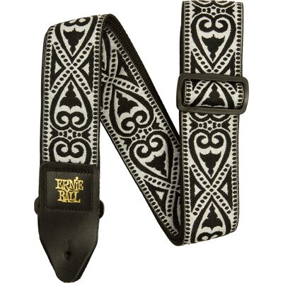 Ernie Ball 5345 Jacquard Strap Black Heart heveder