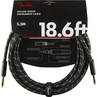 Fender Deluxe Series 5,5 m Black Tweed gitárkábel