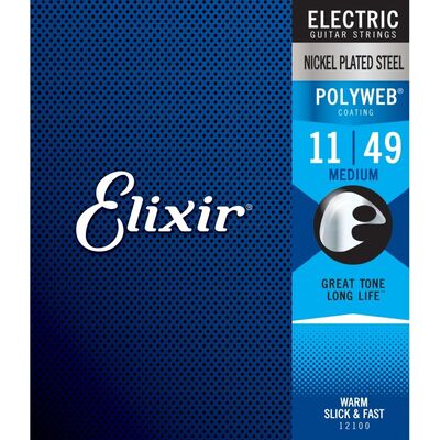 Elixir 12100 PolyWeb 11-49 Medium elektromos gitárhúr