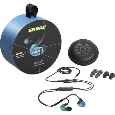 Shure SE215DYBK+UNI-EFS AONIC 215 multimédia fülhallgató